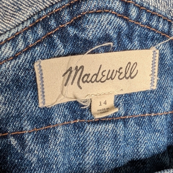 Madewell Blue Denim Overall Dress 14 - Picture 6 of 9